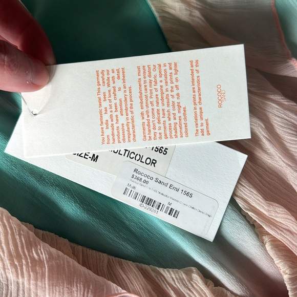 NWT Rococo Sand Multicolor Tiered Ruffle Dress - Picture 3 of 5